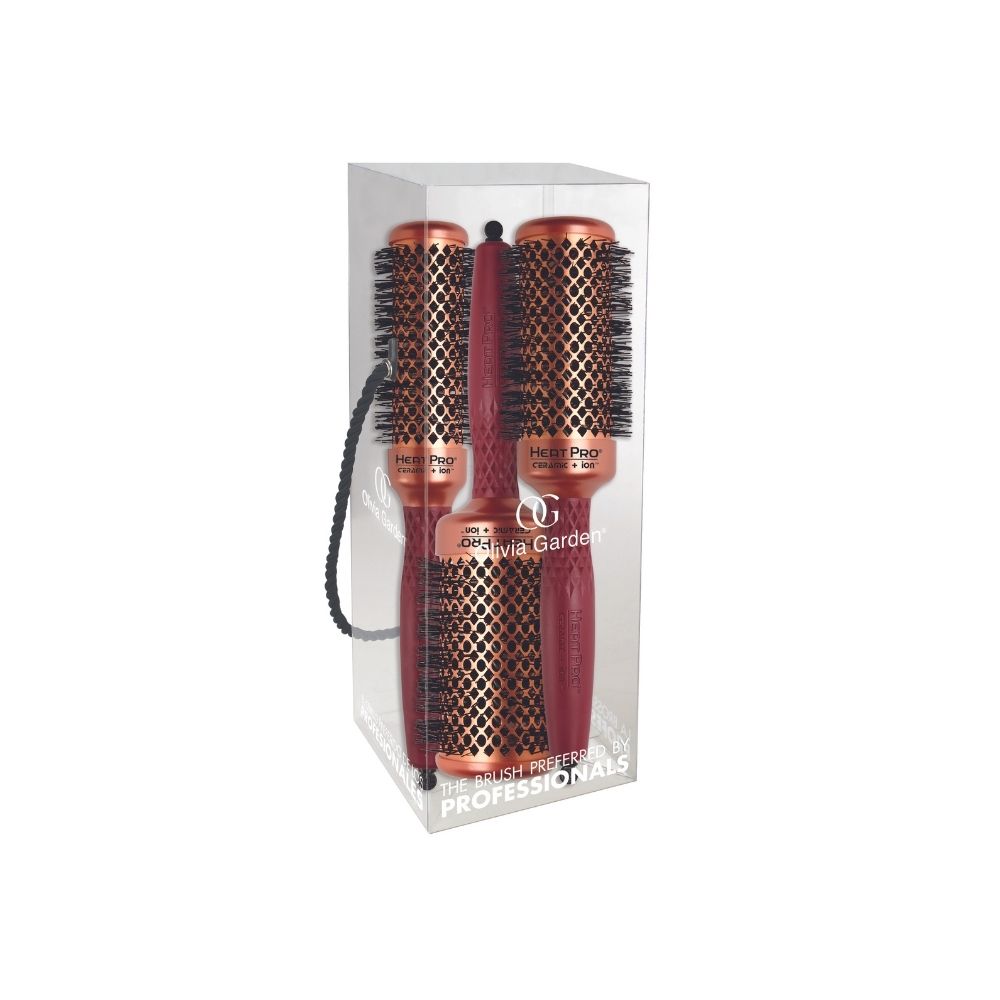 OLIVIA GARDEN HEAT PRO THERMAL SET OF 3 BRUSHES