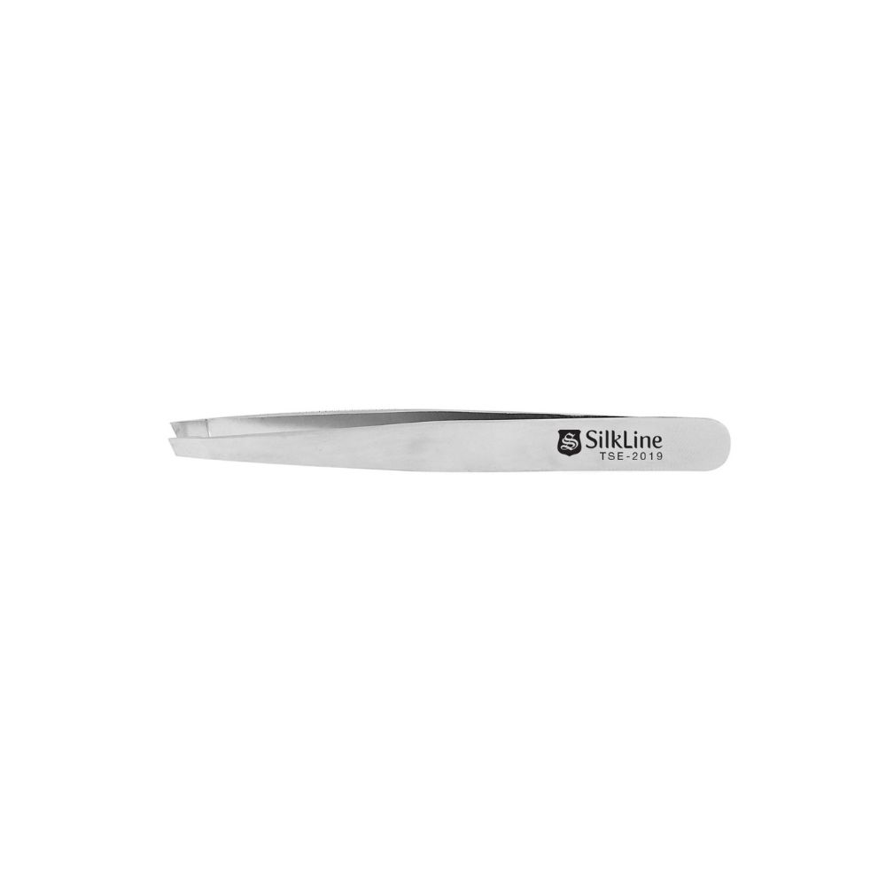 SILKLINE SLANTED TIP TWEEZERS