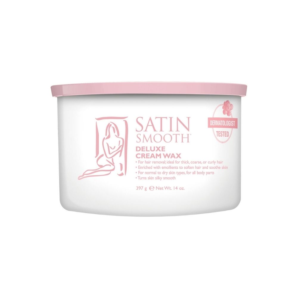 SATIN SMOOTH DELUXE CREAM WAX 14OZ