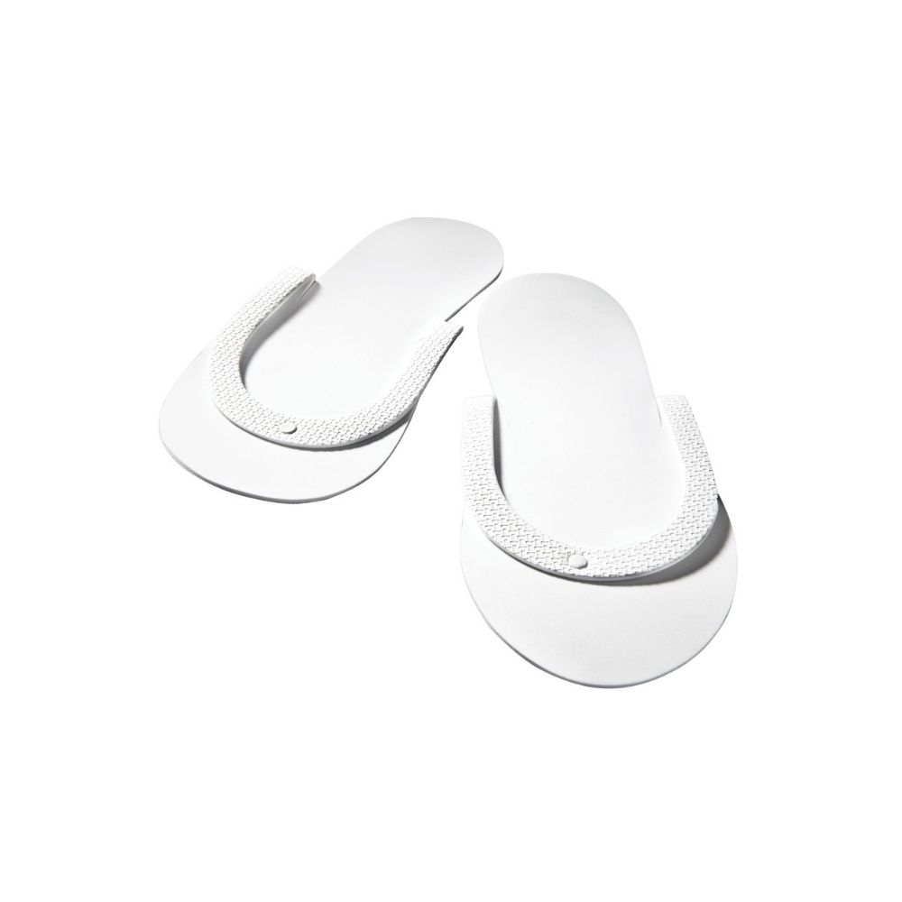 DANNYCO ECO-FRIENDLY FOAM SLIPPERS WHITE