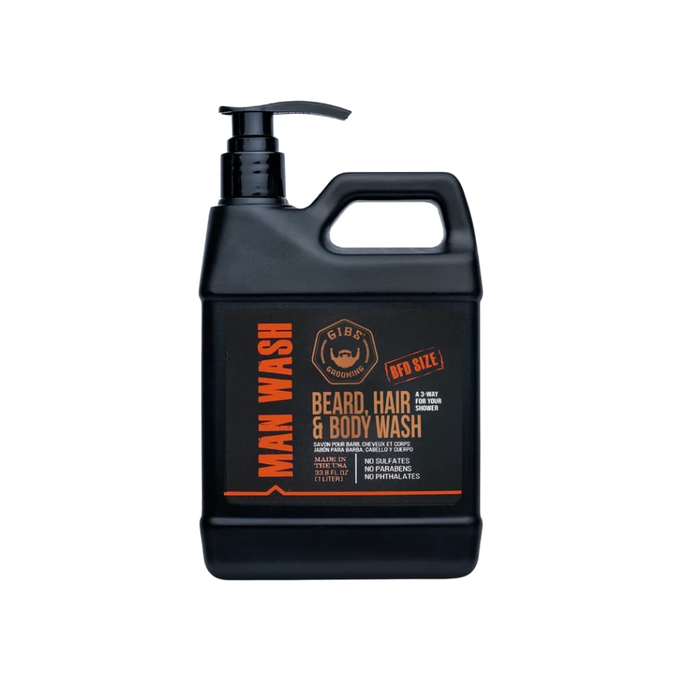 GIBS MAN WASH BEARD HAIR & BODY LITER