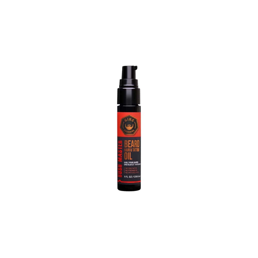 GIBS HUILE A BARBE BUSH MASTER 30ML ROUGE