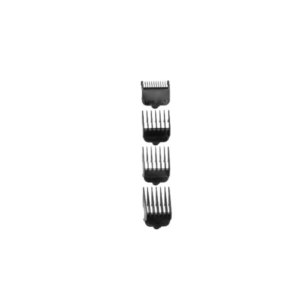 WAHL SET OF 4 BLACK CLIPPER GUIDE 1 TO 4