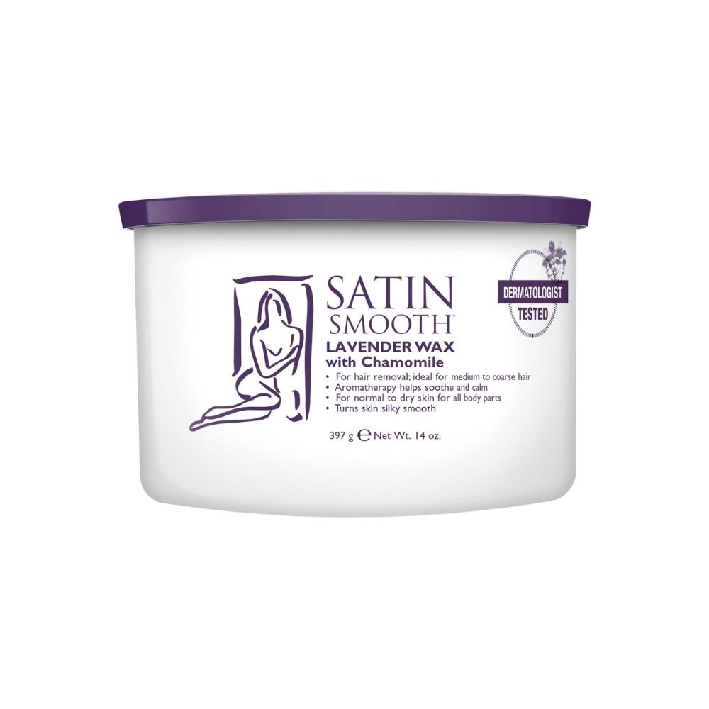 SATIN SMOOTH LAVENDER WAX WITH CHAMOMILE 14OZ