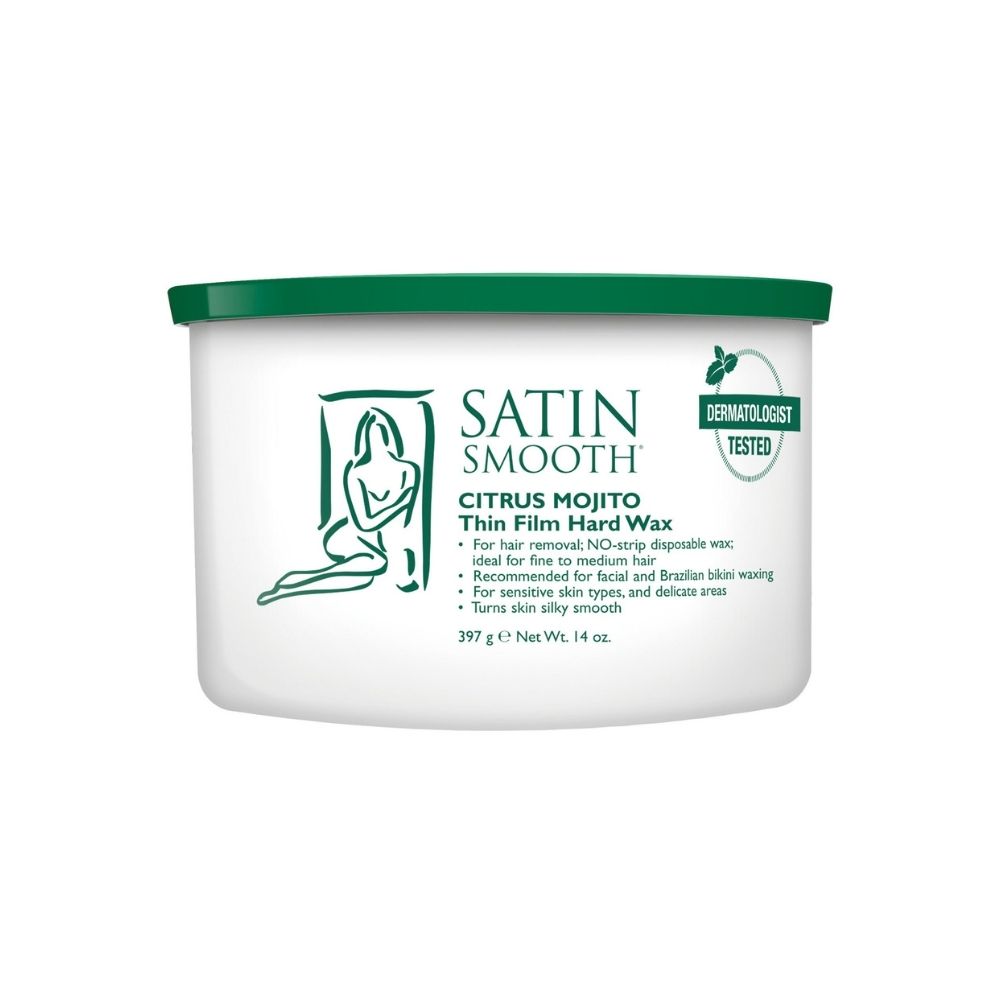 SATIN SMOOTH CITRUS MOJITO THIN FILM HARD WAX 14OZ