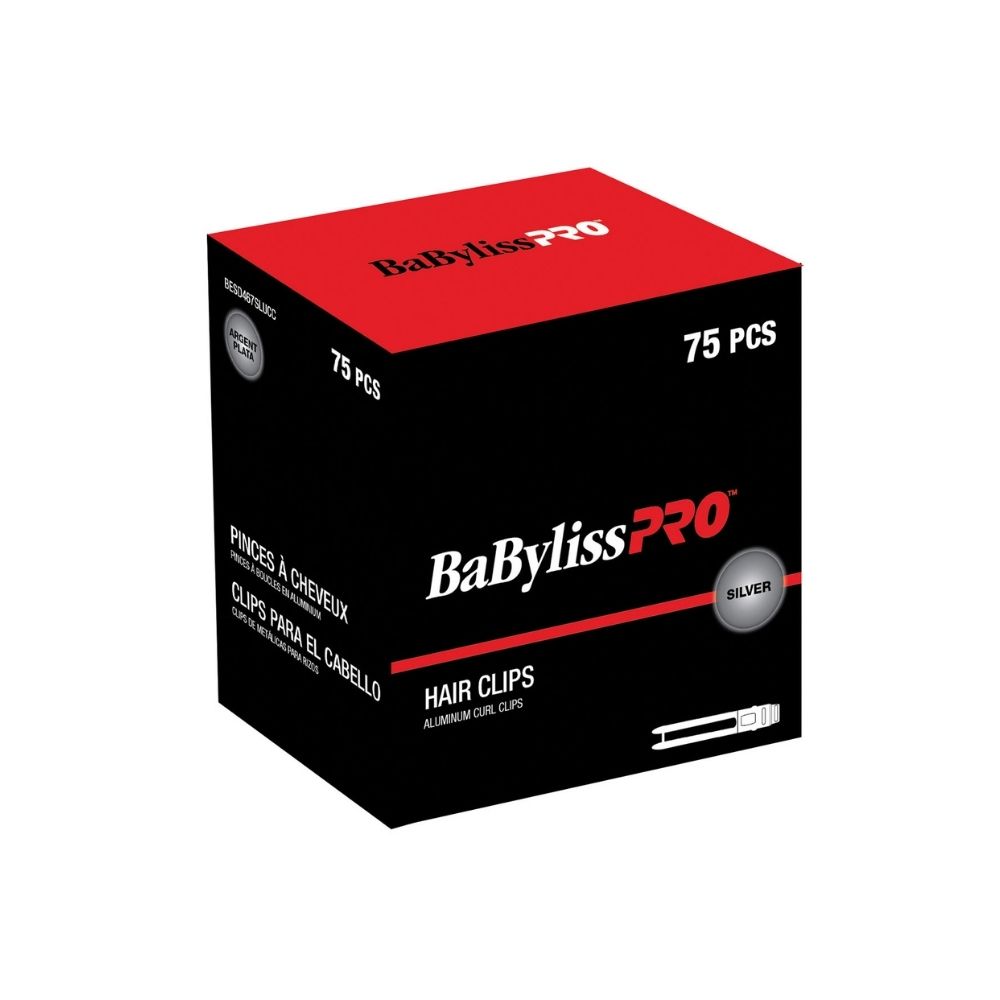 BABYLISSPRO ALUMINUM CURL CLIPS BOX OF 75