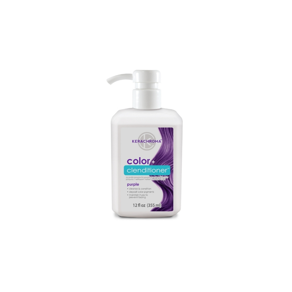KERACOLOR Clenditioner Purple 12 Oz – Temporary Color Depositing Shampoo/Conditioner