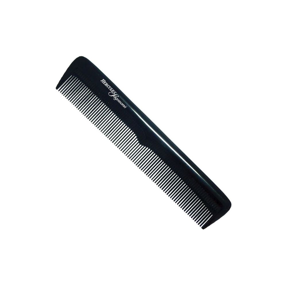 HERCULES SAGEMANN BLACK BARBER MOUSTACHE COMB 5IN