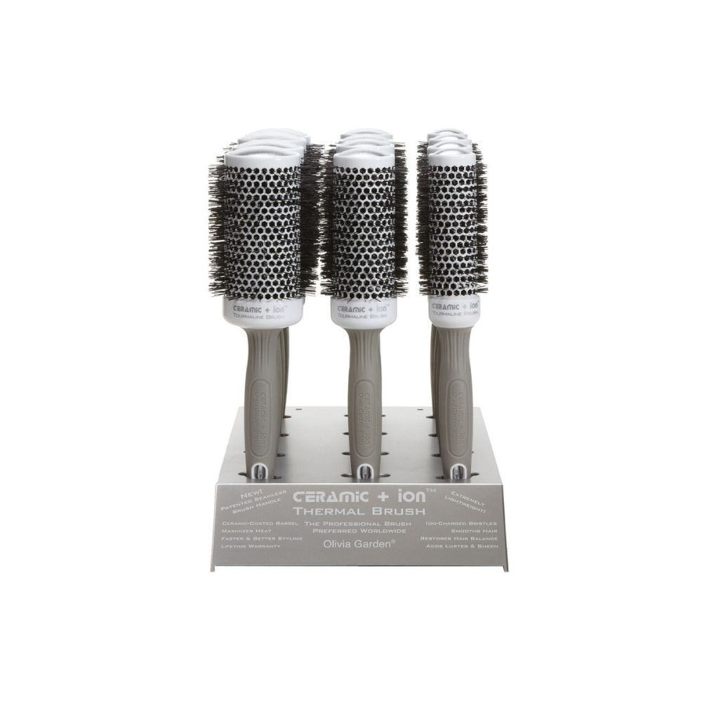 OLIVIA GARDEN CERAMIC ION ENS 12 BROSSES THERMALES