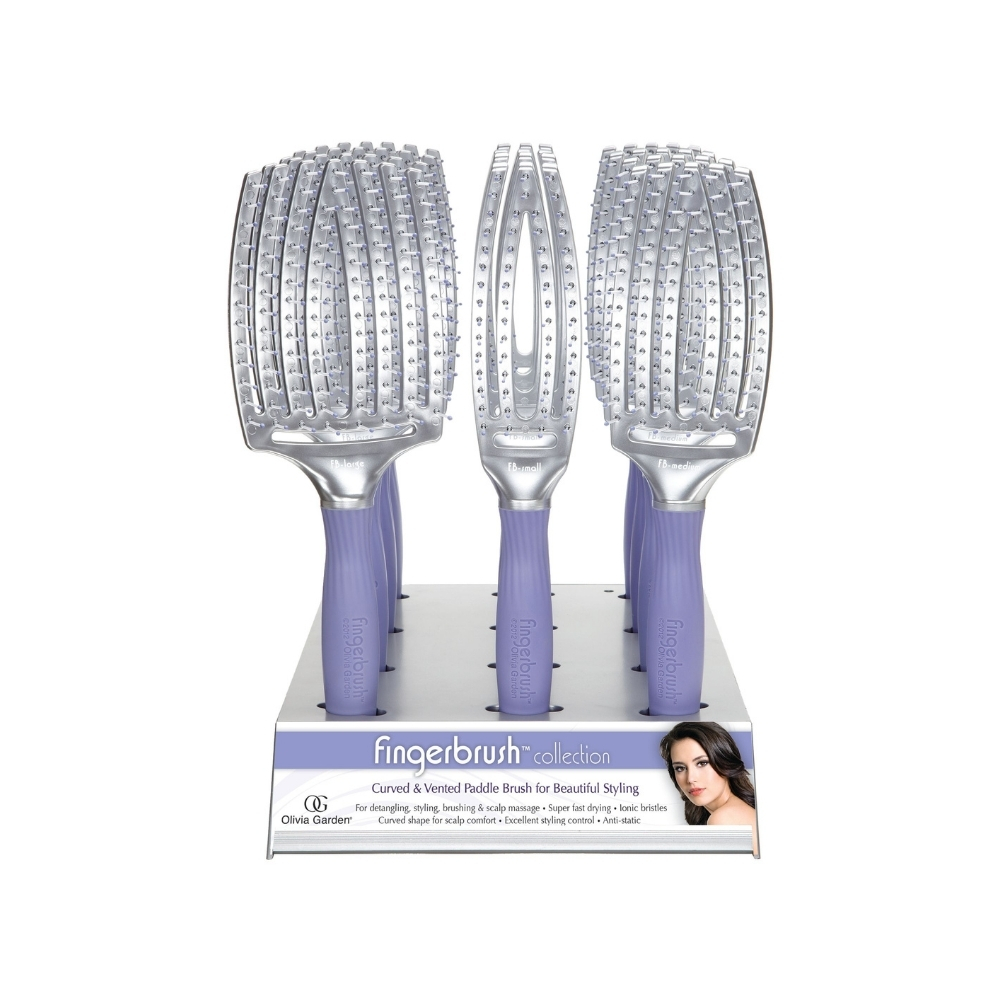 OLIVIA GARDEN FINGERBRUSH ENS 12 BROSSE POIL IONIQUE