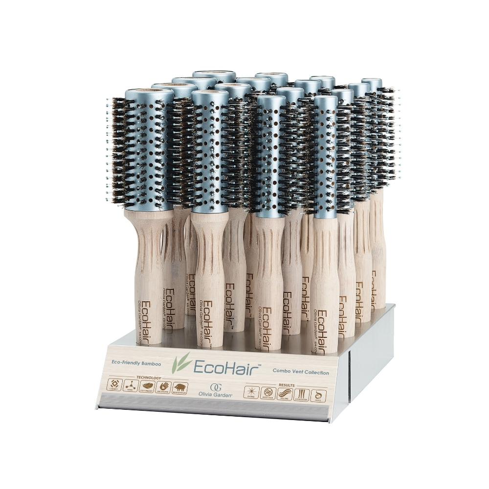 OLIVIA GARDEN ECOHAIR BAMBOO ENS16 VENT COMBO BRUSH