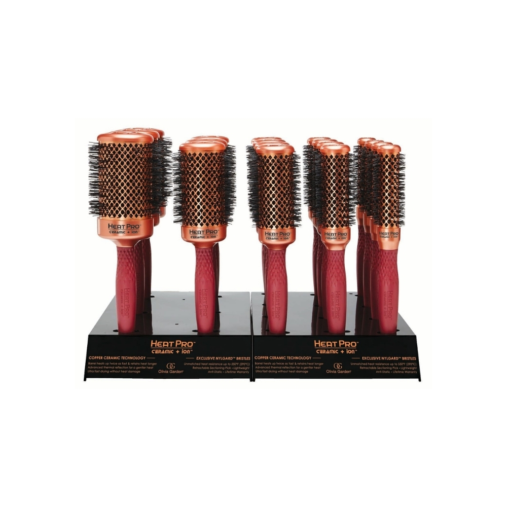 OLIVIA GARDEN HEAT PRO CERAMIC ION ENS 18 BROSSES