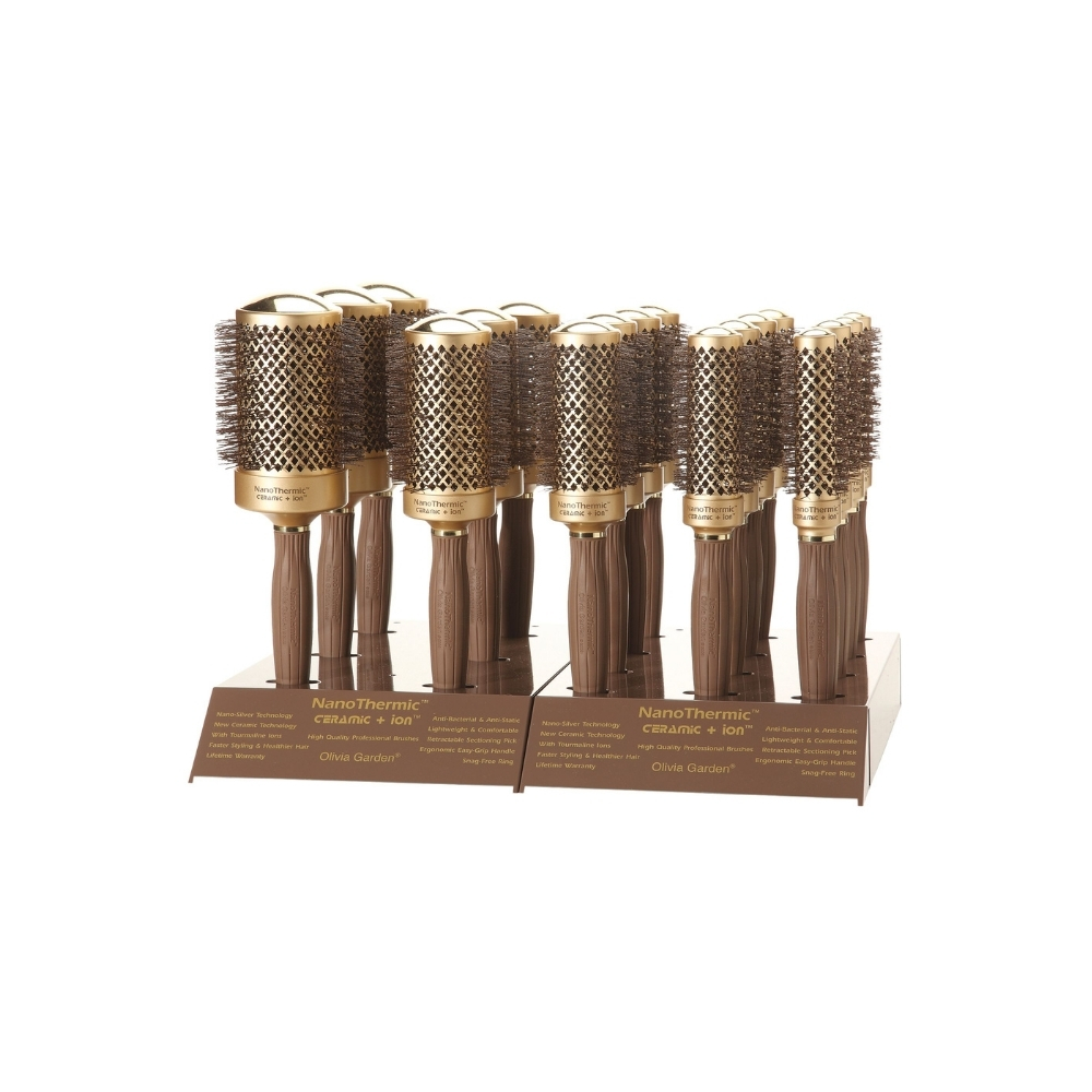 OLIVIA GARDEN NANOTHERMIC ENS 18 BROSSES RONDES