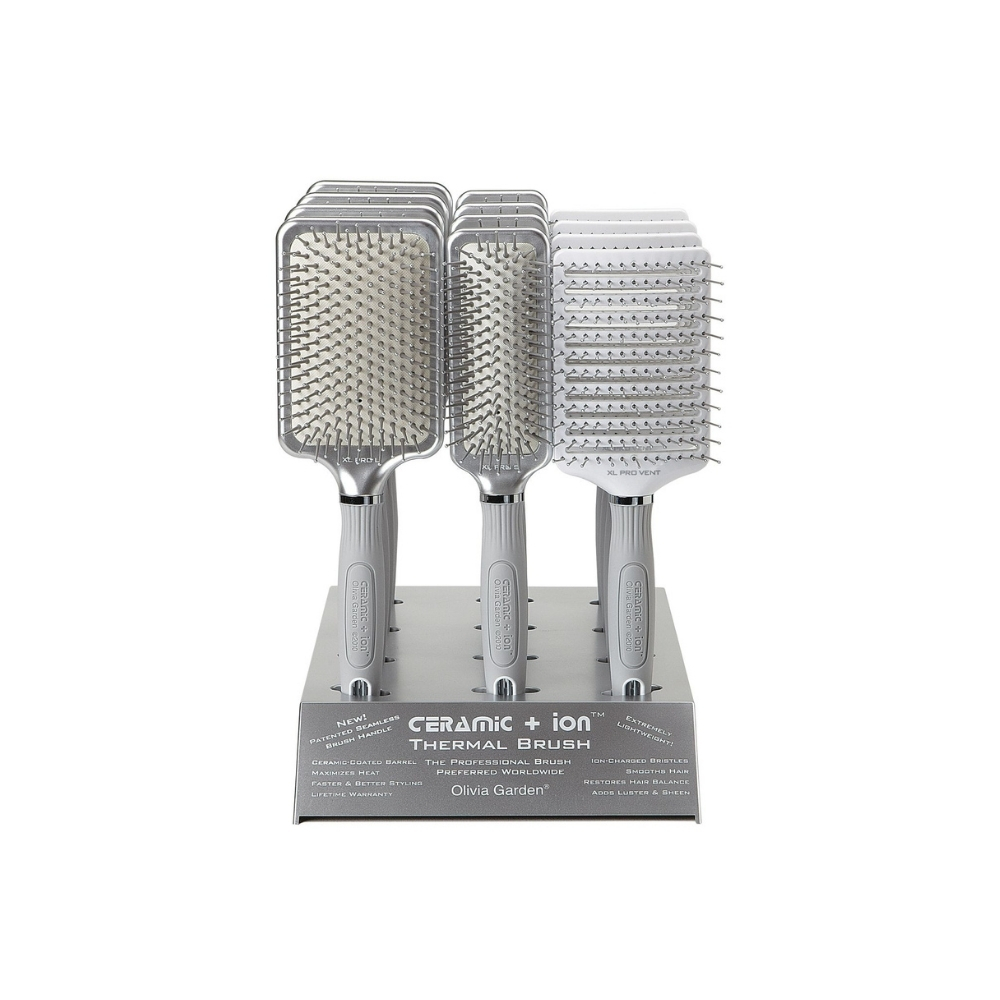 OLIVIA GARDEN CERAMIC ION XL PRO ENSEMBLE 12 BROSSES
