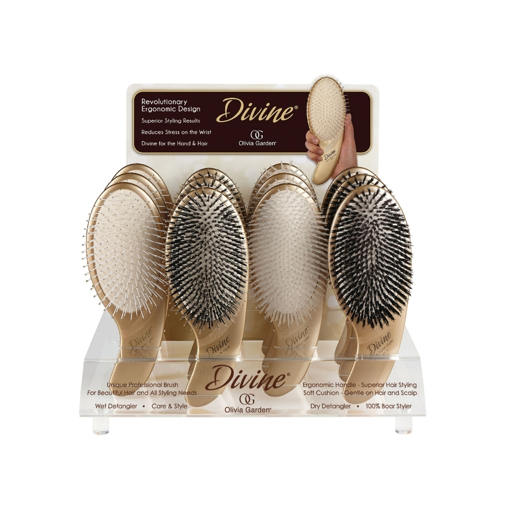 OLIVIA GARDEN DIVINE SET OF 12 BRUSHES