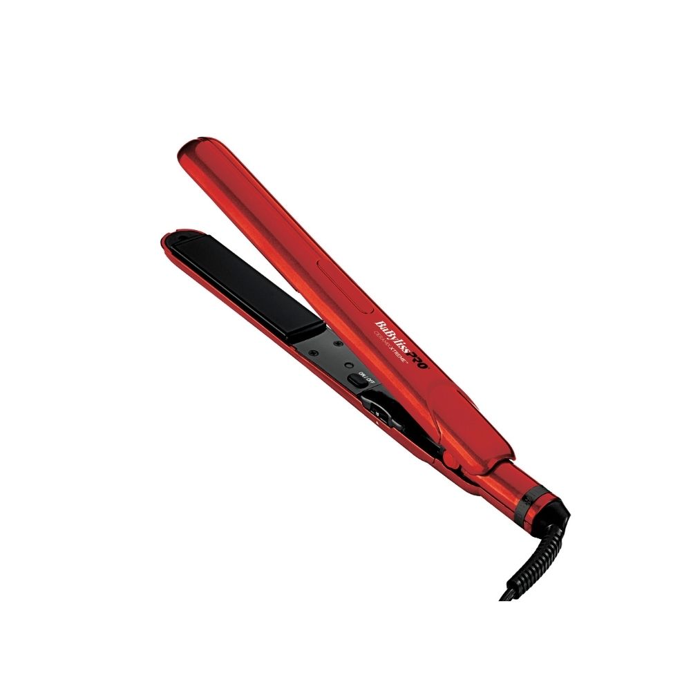 BABYLISSPRO RED CERAMIC FLAT IRON 25MM