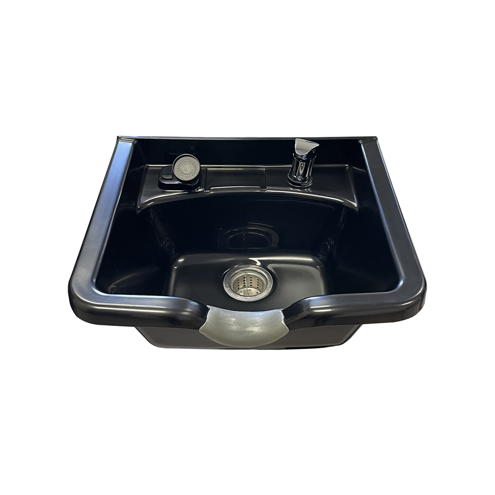 LAVABO EN ABS NOIR (INCLUANT ACCESSOIRES)