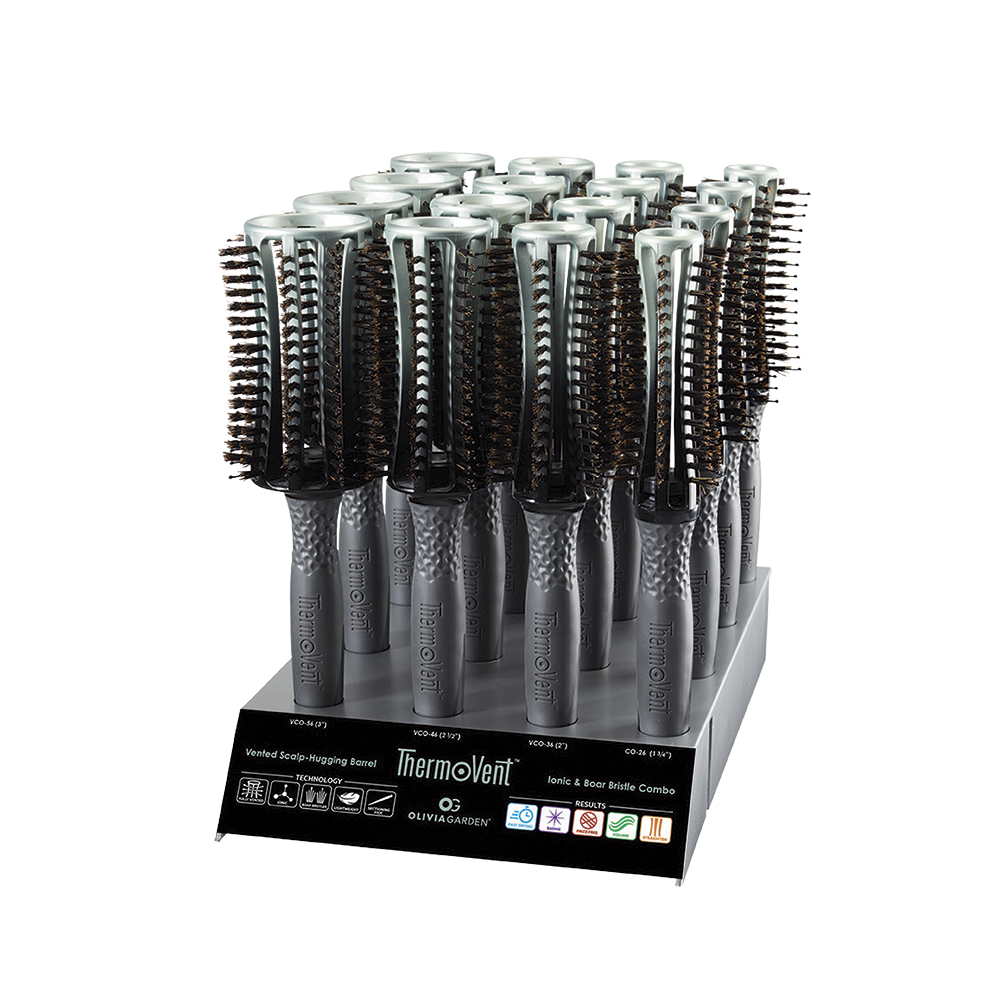 OLIVIA GARDEN THERMOVENT SET OF 16 BRUSHES