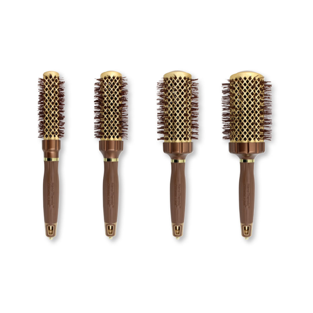 OLIVIA GARDEN NANO POWER GRIP ENSEMBLE DE 4 BROSSES