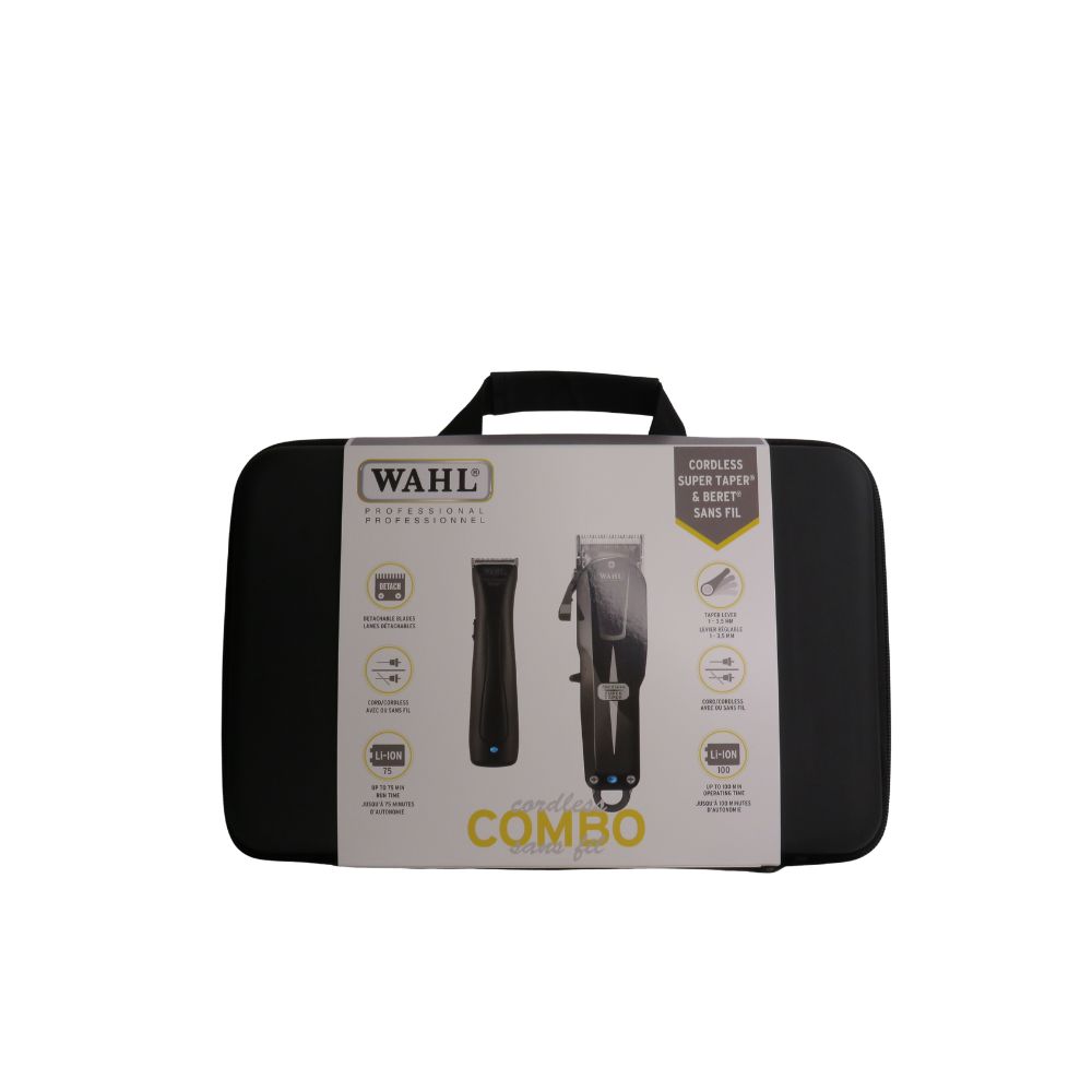 WAHL DUO CORDLESS CLIPPER & BERRET
