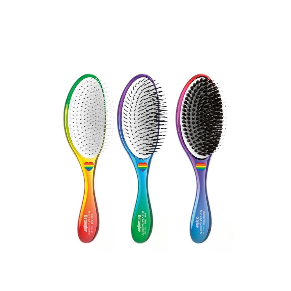 OLIVIA GARDEN PRIDE BOX OF 3 BRUSHES