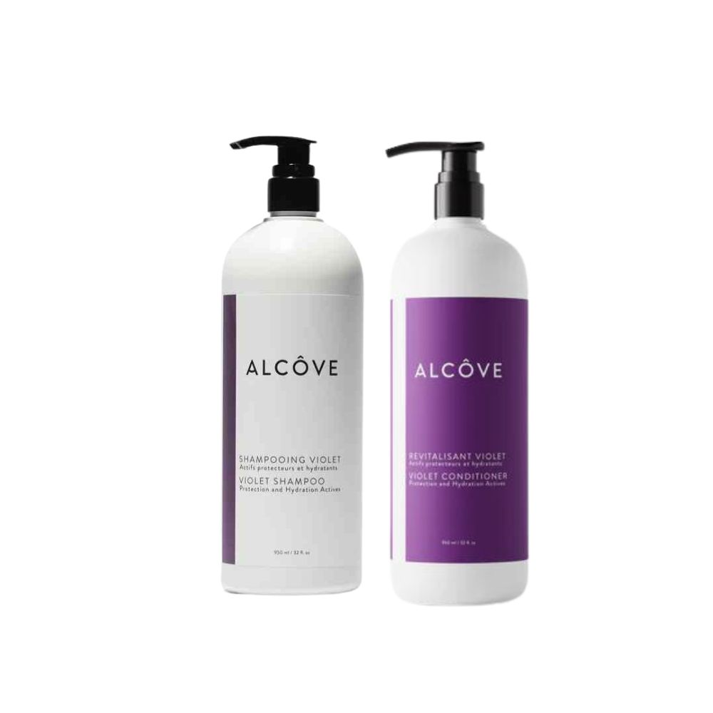ALCOVE VIOLET SHAMPOO AND CONDITIONER DUO LITER
