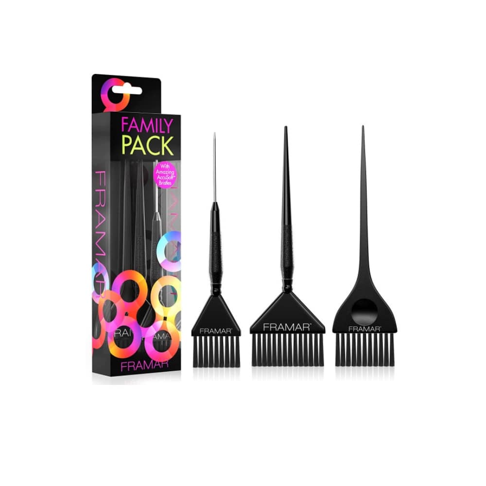 FRAMAR FAMILY PACK BRUSH SET BLACK 3 PACK