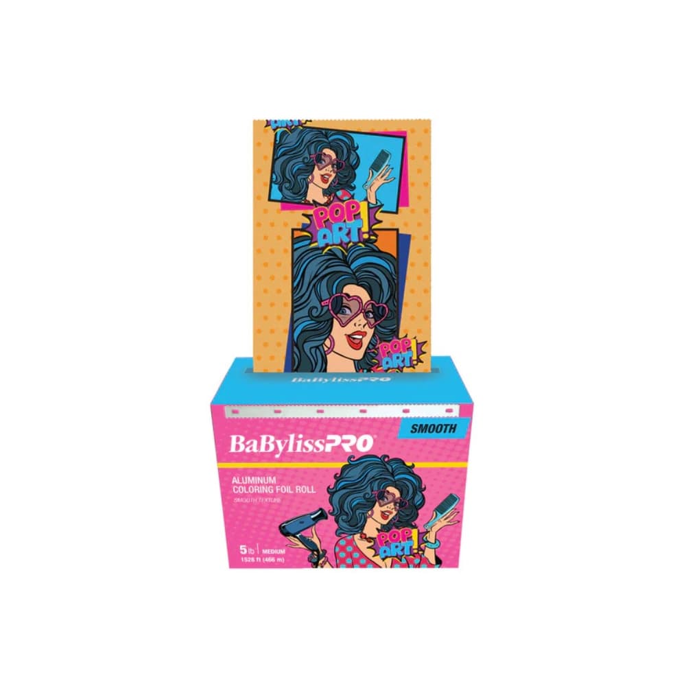 BABYLISSPRO POP ART ROUL PAPIER ALUM LISSE MOYEN 5LB