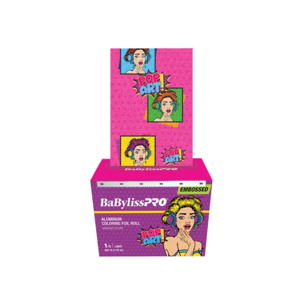 BABYLISSPRO POP ART ROUL PAPIER ALUM GAUFR EPAIS 1LB