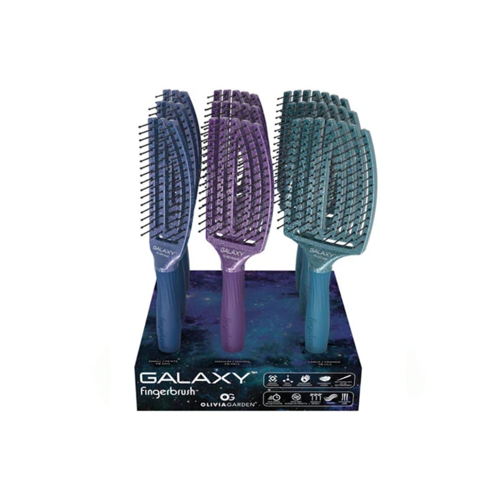 OLIVIA GARDEN GALAXY FINGERBRUSH ENSEMBLE DE 9 BROSSES ED