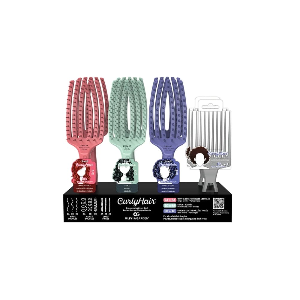 OLIVIA GARDEN CURLYHAIR SET OF 8 BRUSHES