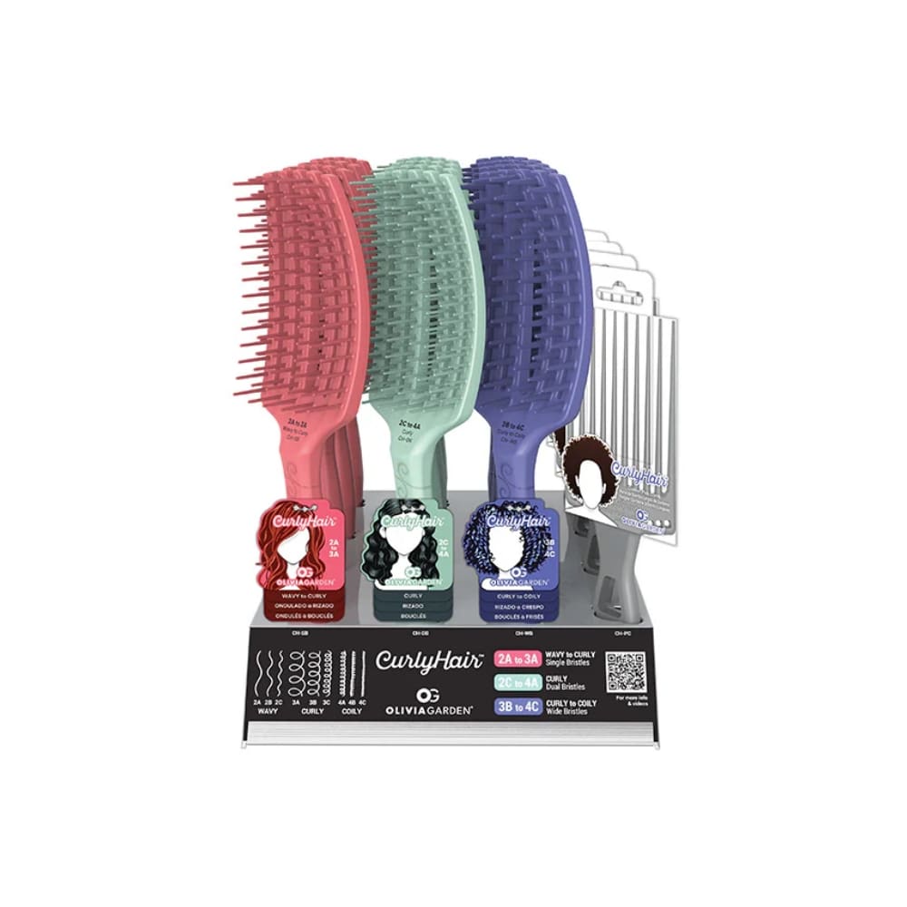 OLIVIA GARDEN CURLYHAIR SET OF 16 BRUSHES