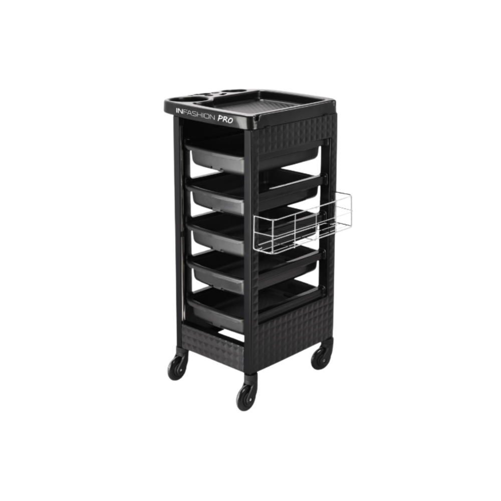 INFASHION PRO ECO CHARIOT DE SALON AVEC 5 TIROIRS