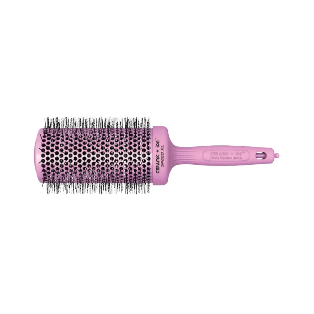 OLIVIA GARDEN CERAMIC ION SPEED XL BLOSSOM BRUSH 65MM PINK
