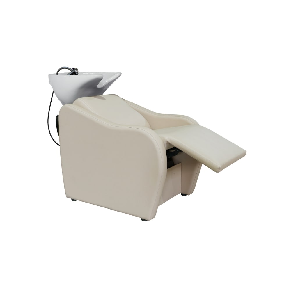 LAVABO KLASS BEIGE BOL BLANC REPOSE PIED ELECTRIQUE FONCTION MASSAGE