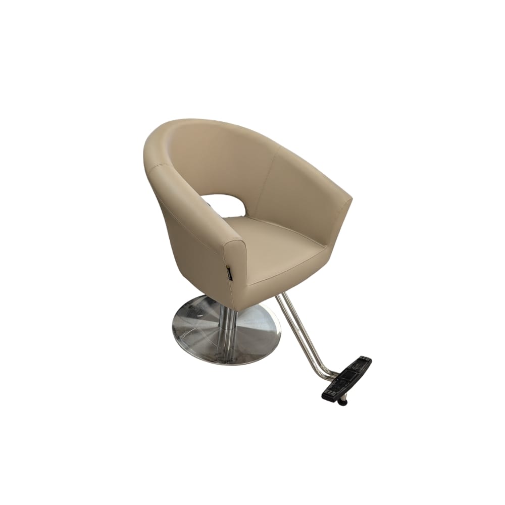 CHAISE NOEMY BEIGE BASE CARREE APPUI PIED EN T