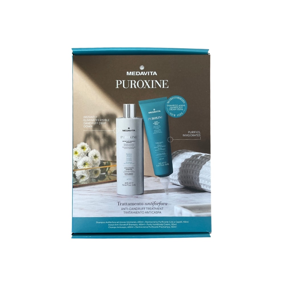 MEDAVITA DUO PUROXINE ANTI-DANDRUFF SHAMPOO 400ML AND DERMOCREAM 150ML