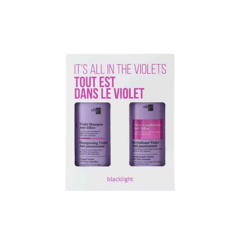 OLIGO BLACKLIGHT DUO DES FETES SHAMPOOING ET REVITALISANT VIOLET 250ML 2025