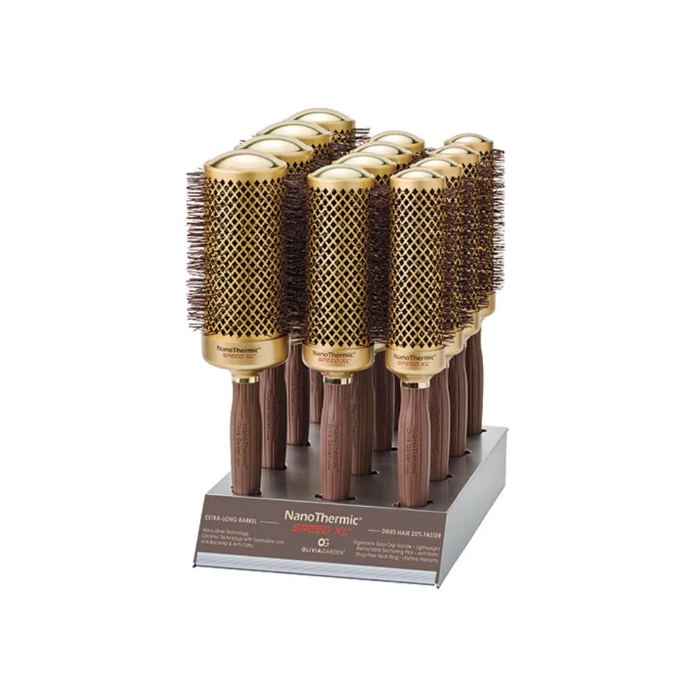 OLIVIA GARDEN NANOTHERMIC SPEED XL ENSEMBLE 12 BROSSES