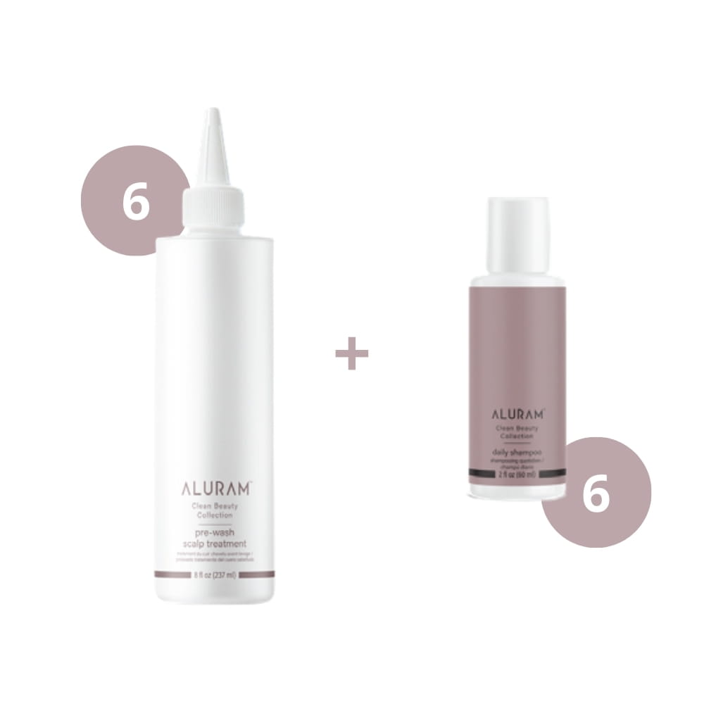 ALURAM PRE-SHAMPOOING DETOXIFIANT POUR CUIR CHEVELU ACHETEZ 6 ET RECEVEZ 6 SHAMPOOINGS QUOTIDIENS GR