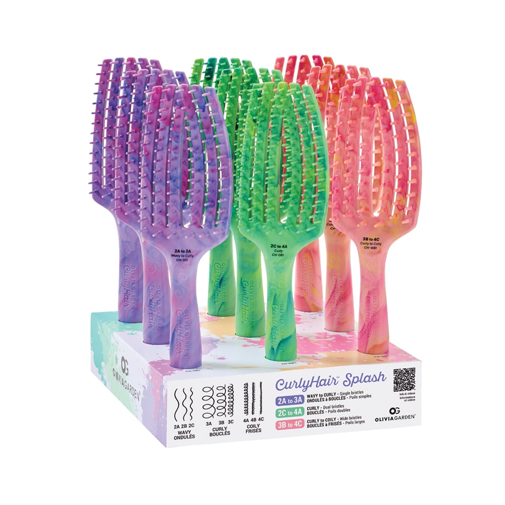 OLIVIA GARDEN CURLYHAIR SPLASH ENSEMBLE 9 BROSSES
