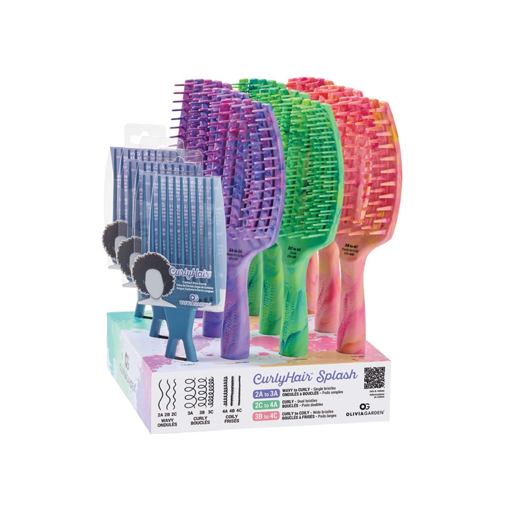 OLIVIA GARDEN CURLYHAIR SPLASH SET 12 BRUSHES