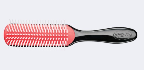 DENMAN BROSSE COIFFANTE CLASSIQUE AVEC MANCHE VERNI A 7 RANGS