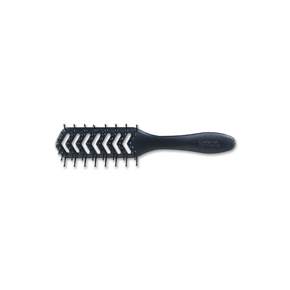 DENMAN BLACK VENT BRUSH WITH BALL-TIPPED BRISTLES