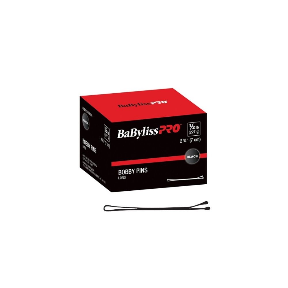 BABYLISSPRO BOBBY PINS FLAT BLACK 2.75'' 0.5LBS