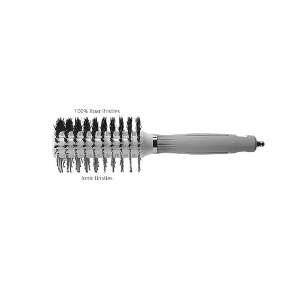 OLIVIA GARDEN CERAMIC ION TV OVAL TWIN BRUSH MEDIU