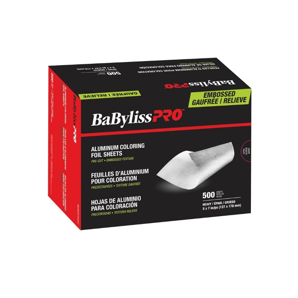 BABYLISSPRO ALUMINIUM PAPER HEAVY 5X7IN BOX500