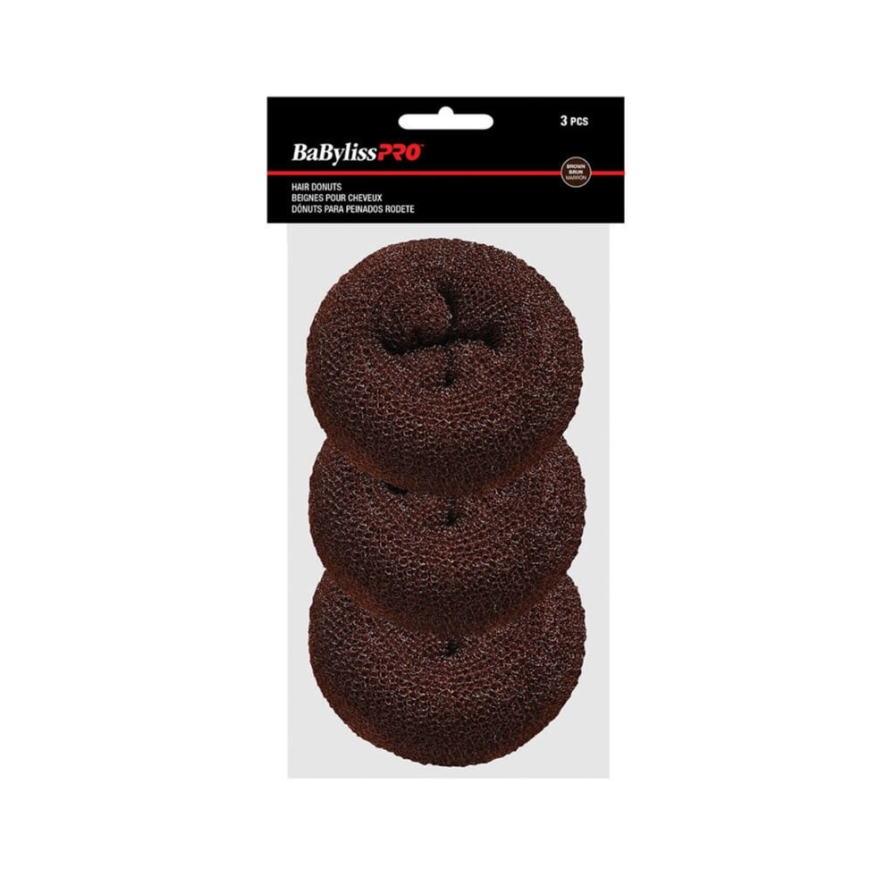 BABYLISSPRO HAIR DONUTS BROWN 3.5IN BAG3