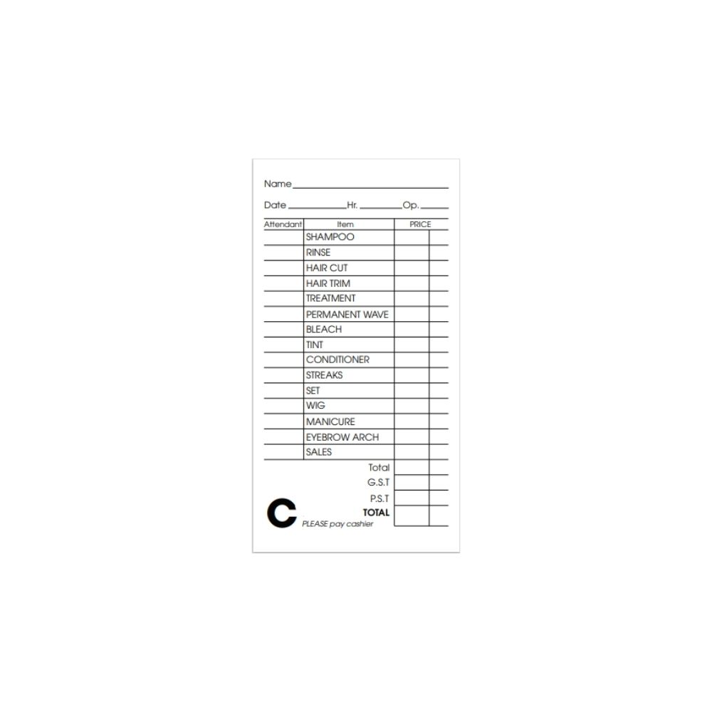 CAPILEX RECEIPT PADS #372F-C PQT10