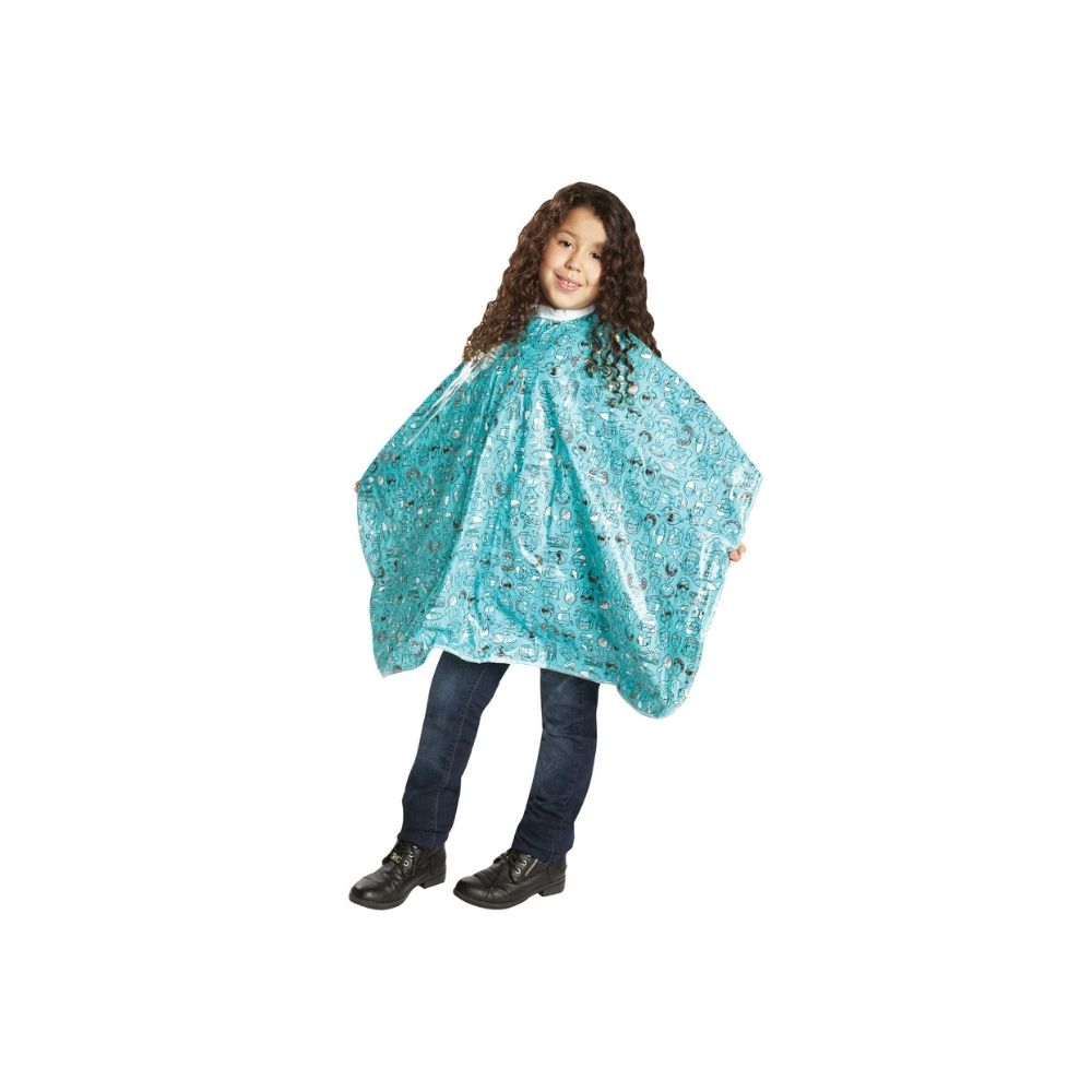 BABYLISSPRO ALL-PURPOSE KIDDIE CAPE MOTIF BLUE PVC